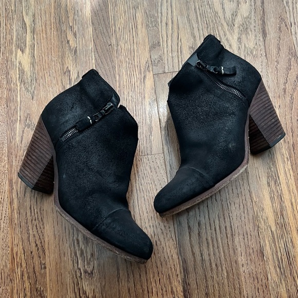 rag & bone Shoes - Rag & Bone Margot Black Suede Ankle Boots, 39